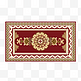 红色古典花纹地毯