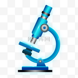 医疗器械蓝色图片_蓝色科技显微镜