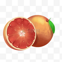 新鲜水果图片_红柚子新鲜水果