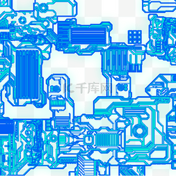 蓝色科技素材图片_蓝色电路板
