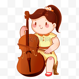小女孩拉大提琴
