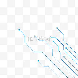科技不规则图形图片_不规则图形科技感点线蓝色