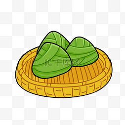 绿色粽子图案