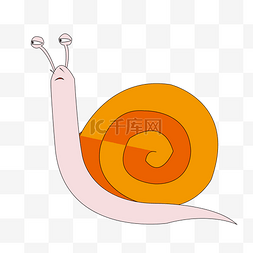 蜗牛卡通形象图片_卡通蜗牛元素