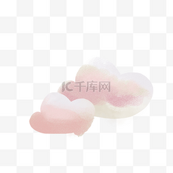 动漫图片_粉红色的天空云朵