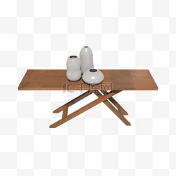 实木展示台图片_实木折叠桌和瓷器