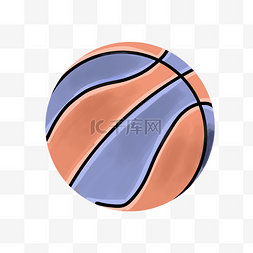 体育器材篮球插画