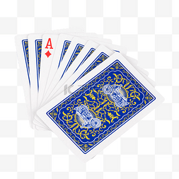 蓝花扑克扑克牌