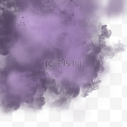 紫色雾烟图片_紫色颗粒风格浓烟边框