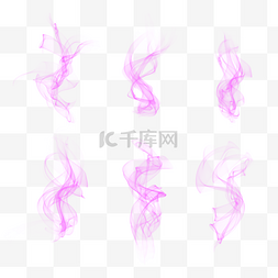 飘渺的紫色中国风烟雾