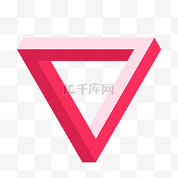 粉色三角形装饰框