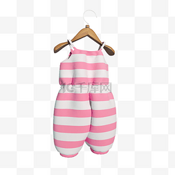 粉色婴儿服连体衣