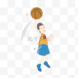 青春活力海报图片_减肥运动打篮球健身
