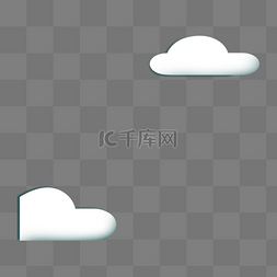 白云图片_两朵白云