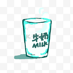 简单牛奶免抠元素