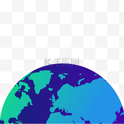蓝色的地球免抠图