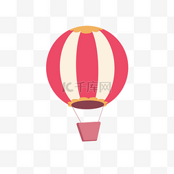 热气球扁平图片_热气球扁平化卡通