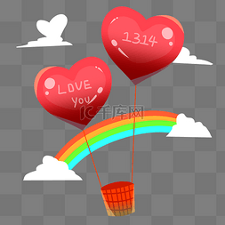 爱情氢气球图片_爱心爱情氢气球