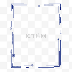 科技文本框图片_蓝色简约科技文本框