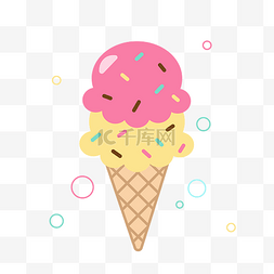 粉色糖果图片_夏季清新可爱冰淇淋
