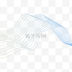 背景图片_波浪线条蓝色几何