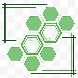 绿色图案模板 