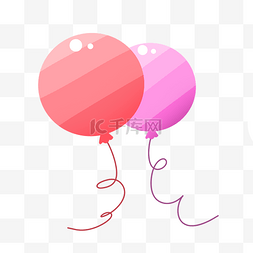 粉色圆形六一儿童节气球