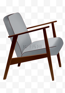 椅子家具卡通插画