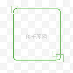 png圆角矩形图片_绿色圆角矩形简约边框