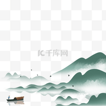 清明清明节风景中国风古风国风水墨山水