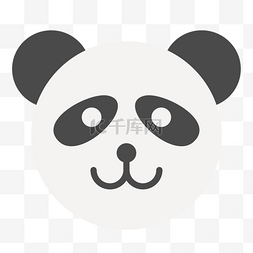 彩色可爱动物熊猫图标