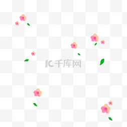 漂浮花图片_浪漫小清新漂浮小碎花