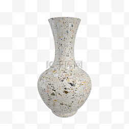 碎花大理石立体花瓶装饰