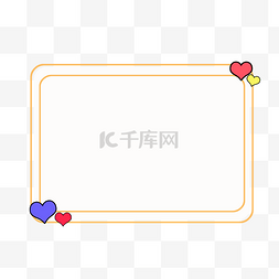 卡通边框文字图片_卡通边框矢量元素