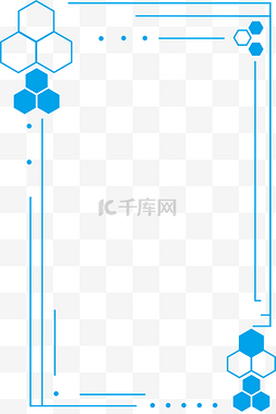 蜂巢几何图片_竖向科技边框