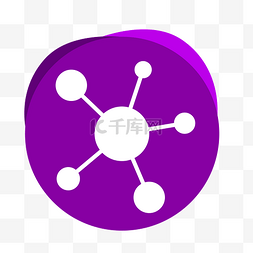 问题图标图片_纳米分子结构图标展示