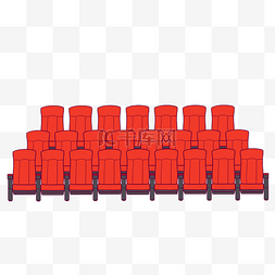 车厢一排座椅图片_电影院座椅