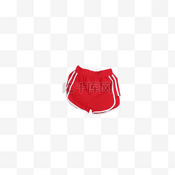 品牌logo图片_运动短裤红色舒适