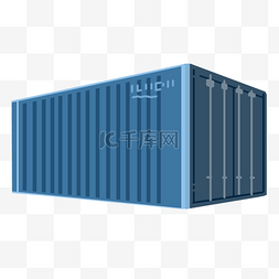 货物月台图片_货物蓝色集装箱