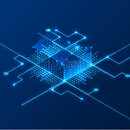 房屋元素图片_科技感房屋线条