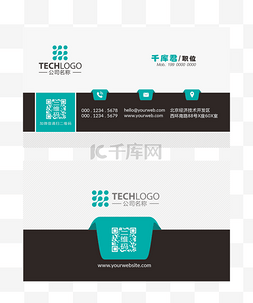 名片简约科技图片_简约大气商务名片