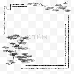 中国风纹理纹理图片_古风中国风古典水墨边框