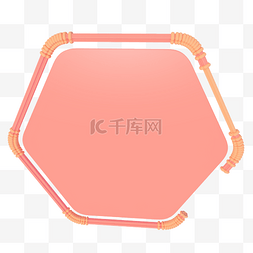 立体环形图图片_C4D柔色背景板