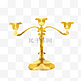 欧洲古典黄金烛台装饰