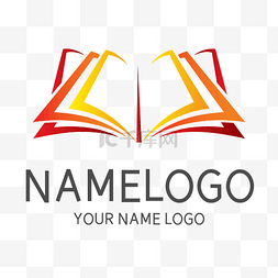 logo图片_黄色书本LOGO