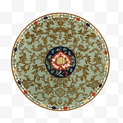 中国古典圆形团花纹饰图案