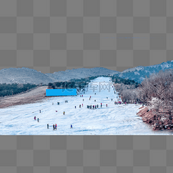 雪场图片_冬季滑雪场滑雪