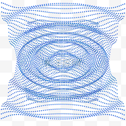科技智能魔幻数据点状水波线几何