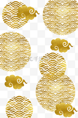 金色中式花纹底纹