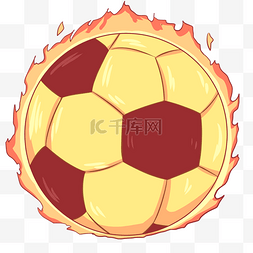 燃烧的足球图片_漂亮特效火焰足球